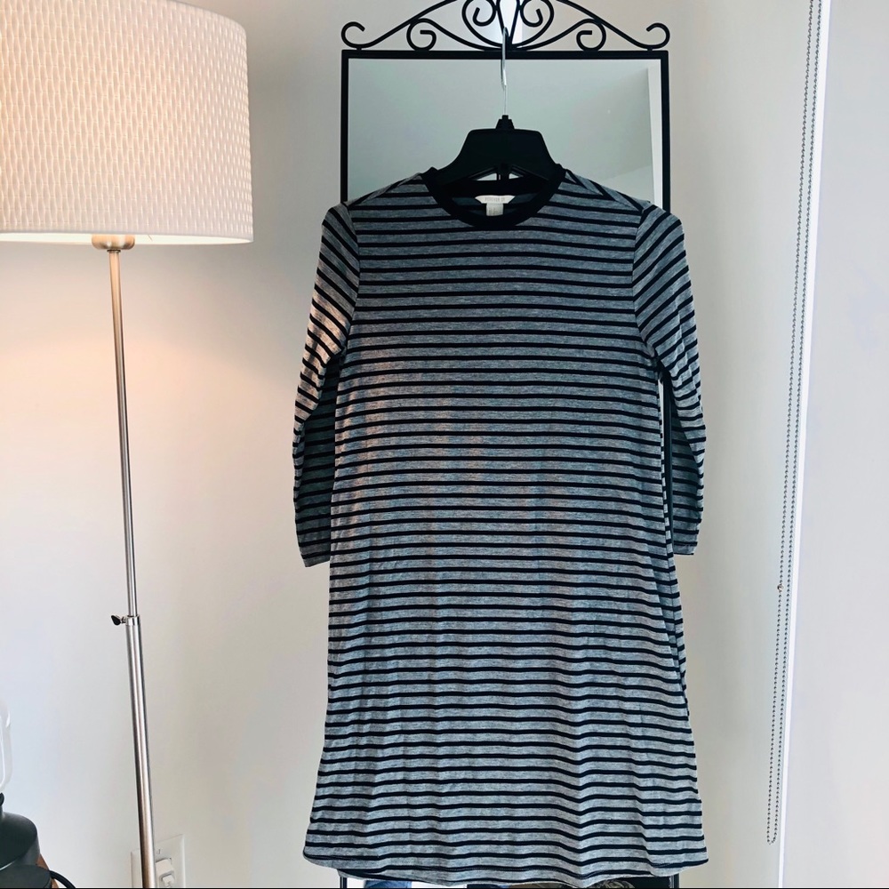 Striped long sleeve dress